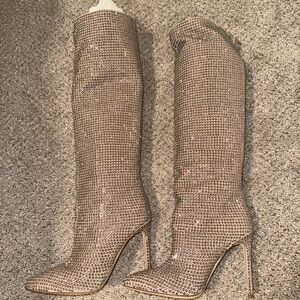 Paris Texas Holly Crystal Embellished Boots. Never worn. Excellent condition.